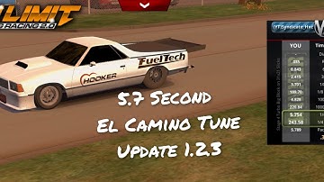 No Limit Drag Racing 2.0: El Camino 5.7 Second Tune (Update 1.2.3)