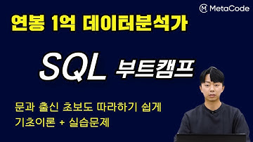 SQL 기초 부트캠프 무료강의 - [1억 연봉 데이터분석가] - 메타코드M