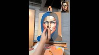 ASMR Painting Timelapse #Shorts #ArtASMR