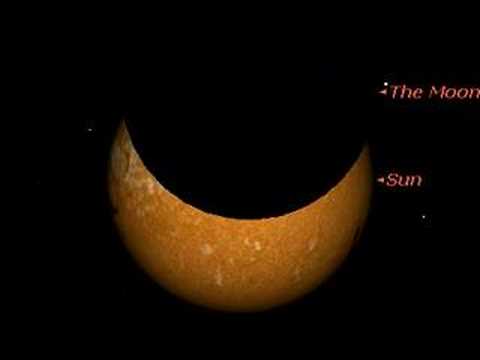 Solar Eclipse Simulation : September 11th 2007