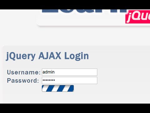 jQuery AJAX Login Tutorial