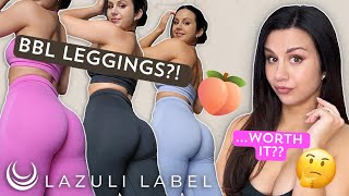THICK THIGH FRIENDLY LAZULI LABEL SCRUNCH SCULPT LEGGINGS TRY ON HAUL REVIEW