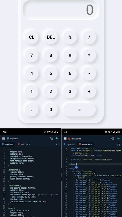 como crear una calculadora con HTML CSS y Javascript #calculadora # ...