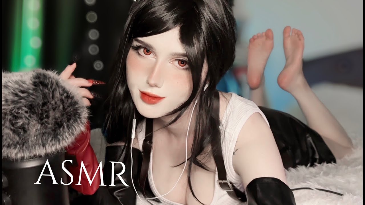 ASMR Girlfriend Role Play, Kisses, Cozy Talk ♡ Tifa Lockhart FF Cosplay