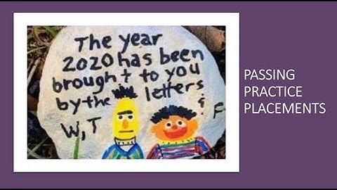 Passing Practice Placements: 15Ps with special guest Jo Finch