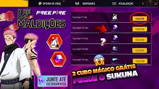 URGENTE!! CUBO MÁGICO PARA TODOS? PEGUE O SUKUNA, LOJA MISTERIOSA E FIM DO MARTELO - FREE FIRE