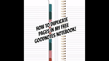 How to duplicate the built-in paper templates in my free Goodnotes notebooks!!! #goodnotes