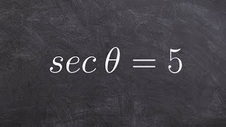 Find the reciprocal of secant function given