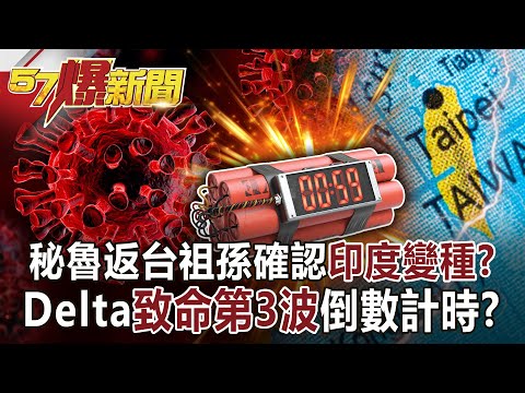 秘魯返台祖孫確認印度變種？ Delta致命第3波倒數計時？！-朱學恒 徐俊相《57爆新聞》網路獨播版-1900 2021.06.25