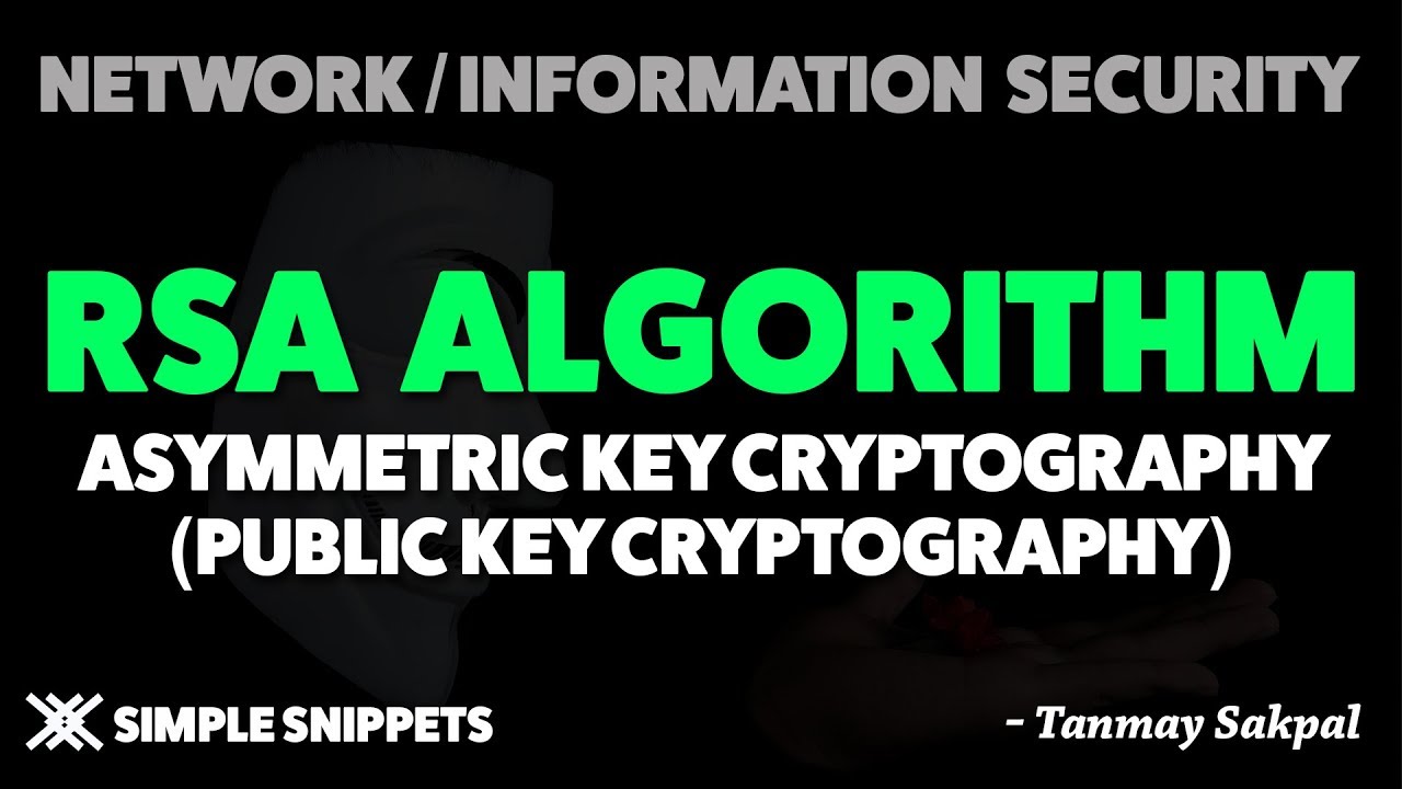 Rsa Algorithm With Example | Asymmetric Key Cryptography (Public Key Cryptography)