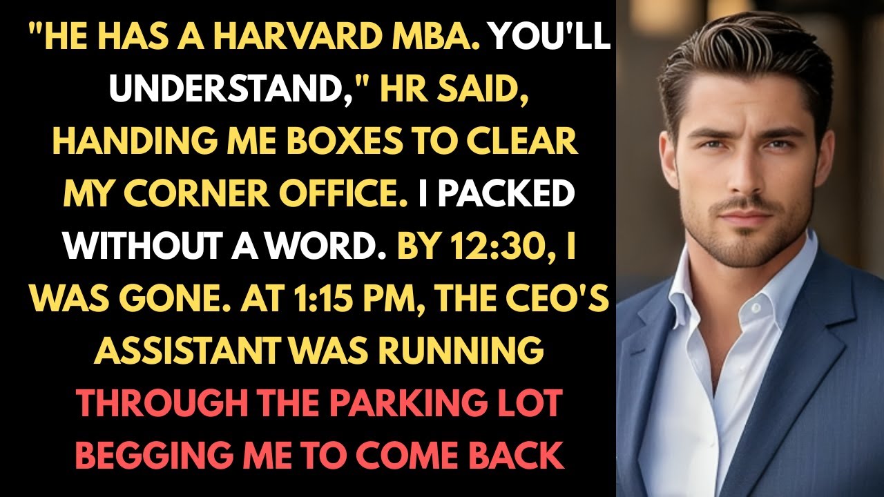 They Insisted The Harvard MBA Deserved My Office - I Walked Out That Same Hour.