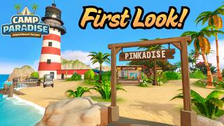 Building a Cozy Island Getaway 🌴 First Look at Camp Paradise: Island Resort Tycoon - FULL Demo