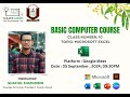 Class-10 | MS Excel-3rd Class || Computer Basic Course-23