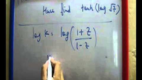Inverse Hyperbolic Functions solved problem 1