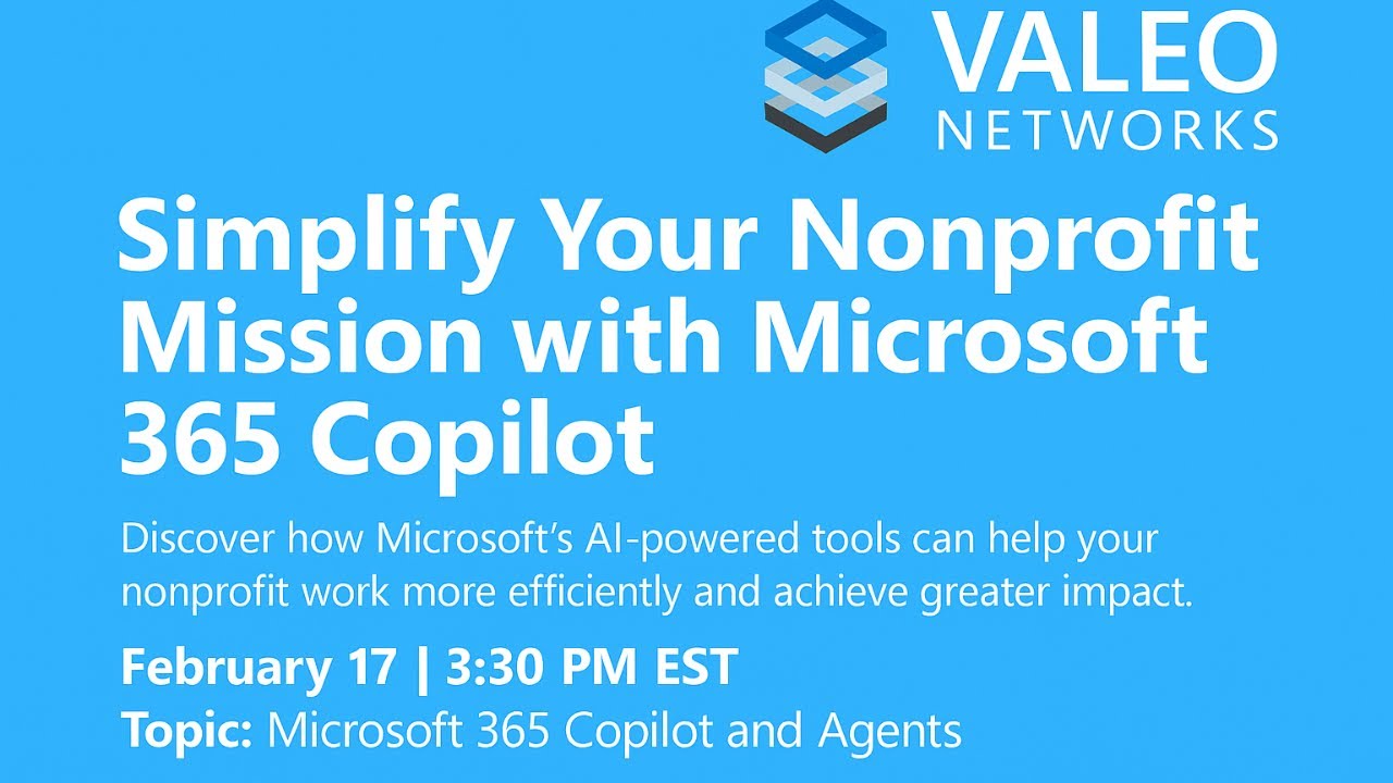 Simplify Your Nonprofit Mission with Microsoft 365 Copilot - YouTube
