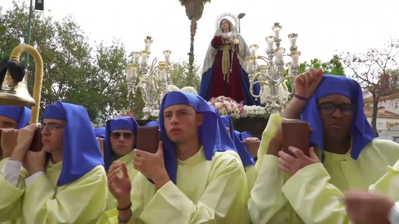 Grupo Parroquial de Nuestra Purísima Madre del Buen Camino. Paso por la parroquia de La Purísima.
