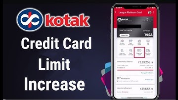 how to increase credit card limit kotak bank tamil || kotak bank credit limit increase