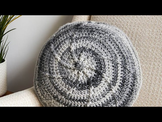 Easy Round Crochet Pillow, DIY Crochet Pillow Easy