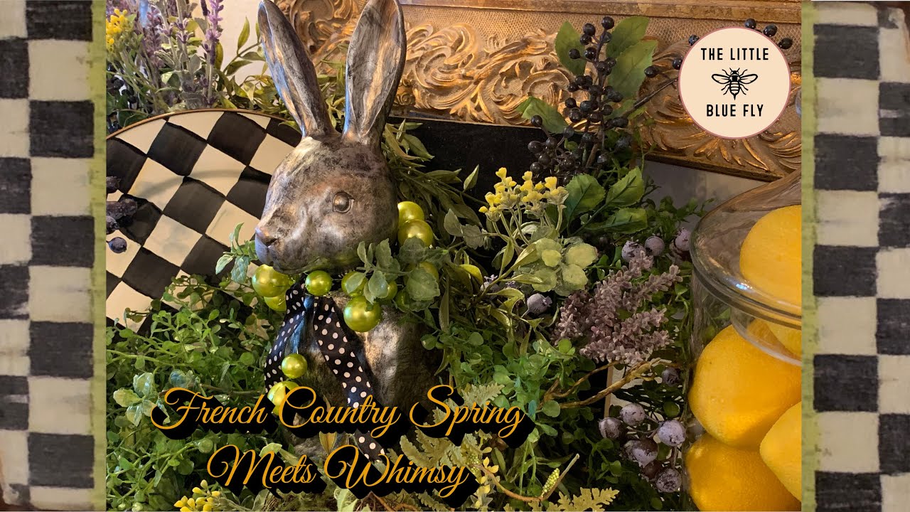 MacKenzie-Childs Inspired Spring Vignette | Wall Vignette | Garden Decorating