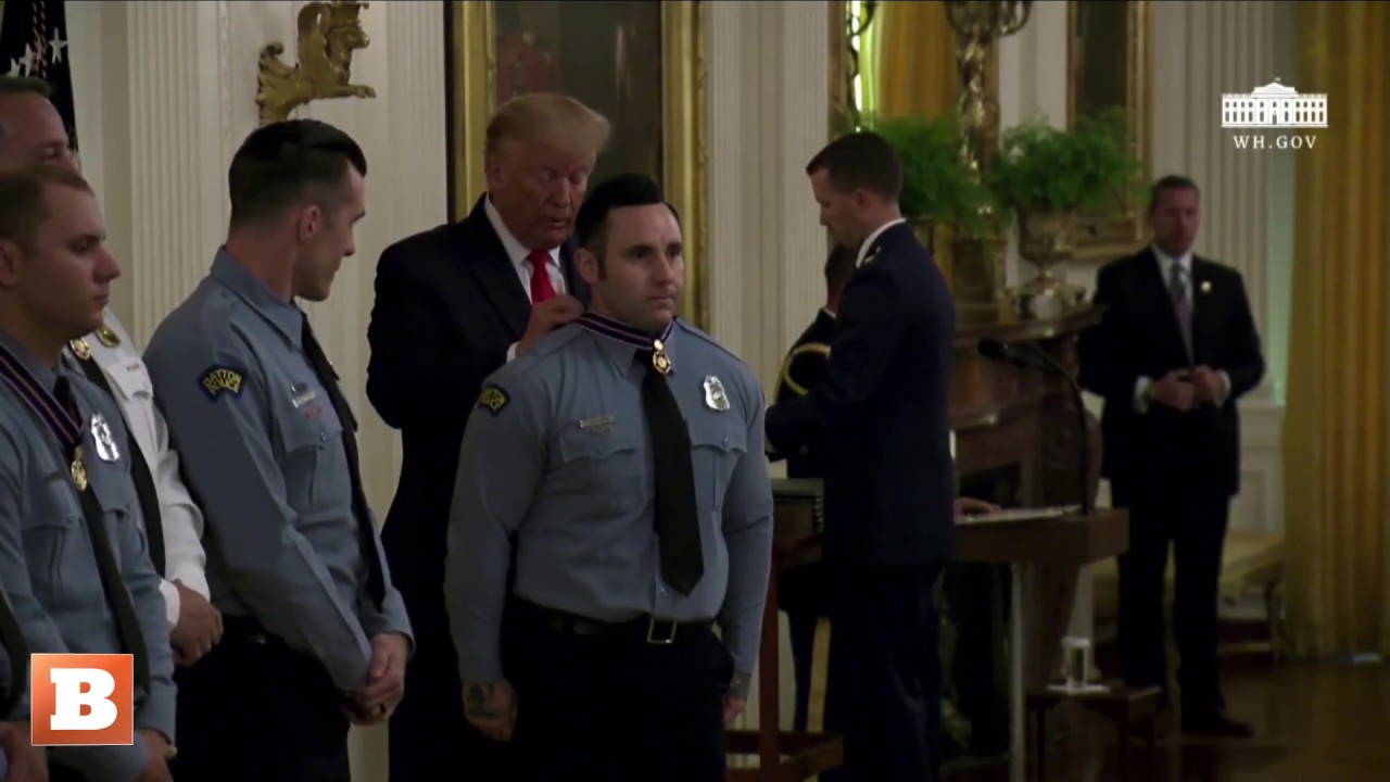 President Trump Awards Medal of Valor To Dayton Shooting First ...