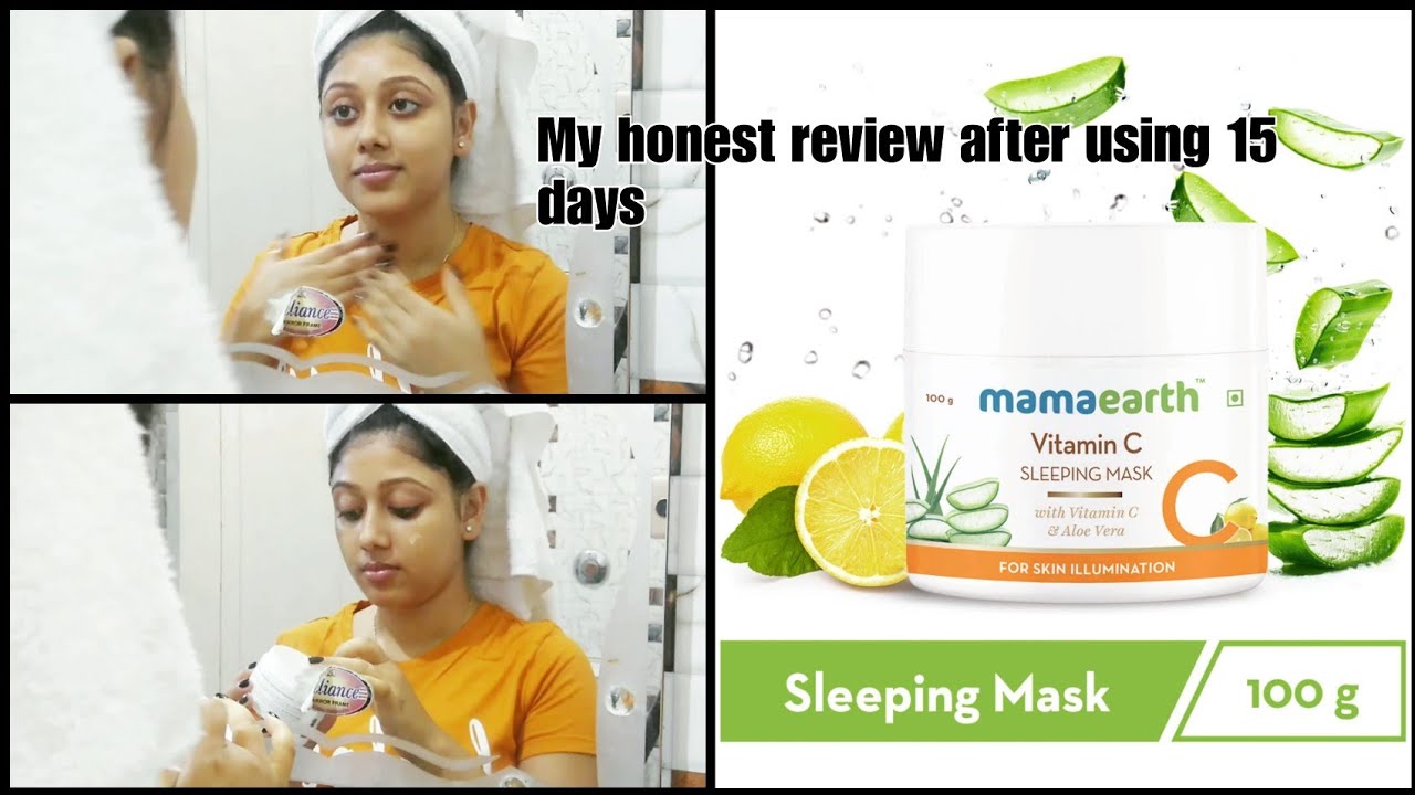 MAMAEARTH VITAMIN C SLEEPING MASK/ MY HONEST REVIEW/ WORTH BUYING