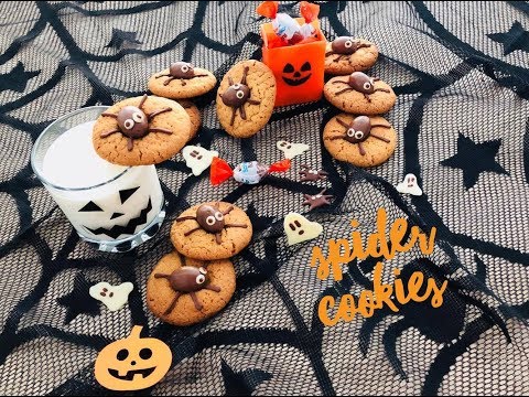 🕷recette-halloween🕷cookies-araignées---spider-peanut-butter-cookies---ma-gourmandise