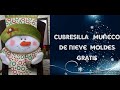 COMO HACER CUBRESILLAS DE MUÑECO DE NIEVE ♥️. MOLDES GRATIS🎄2019