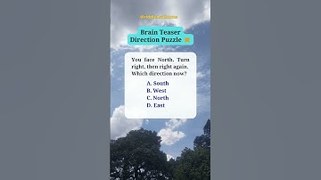 Brain Teaser | Direction Puzzle #shorts #riddlemathzone #maths