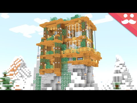 I made a Mountain Piston House in Minecraft 1.18