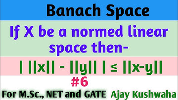 Important theorem on normed linear space.
