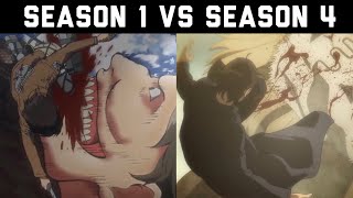 Attack on Titan | Season 1 vs. Season 4 | Part 1