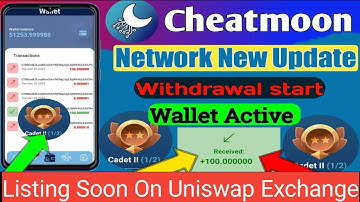 Trust Wallet Me wCTM Coin Kaise add kare/Cheatmoon Network ICO phase Ending/Listing on Uniswap exc.