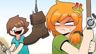 What you get from Fishing | Minecraft anime