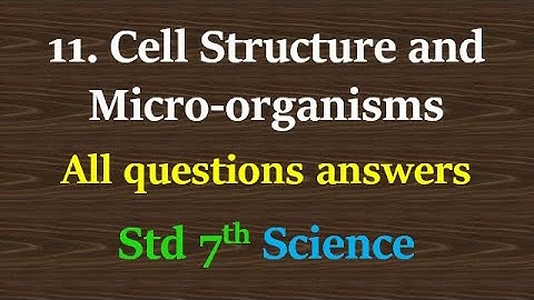 cell structure and microorganisms exercise class 7 science | cell structure and microorganisms answe