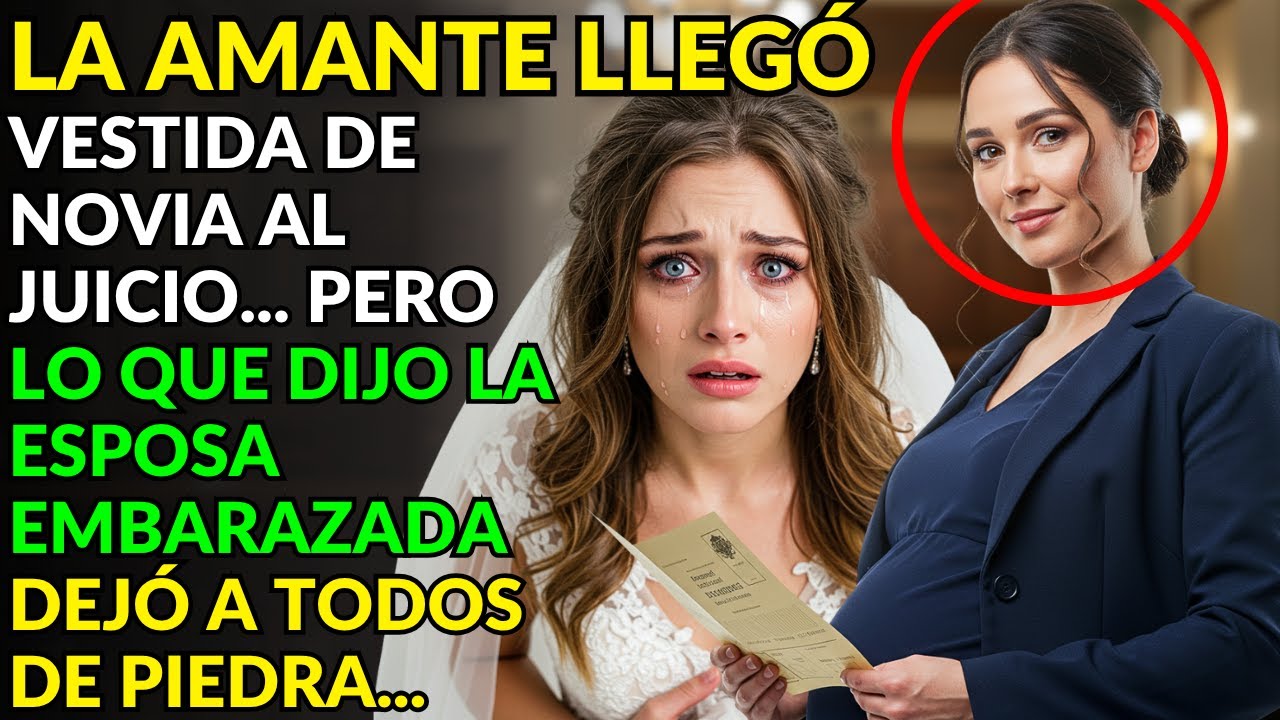 LA AMANTE LLEGÓ VESTIDA DE NOVIA AL JUICIO... PERO LO QUE DIJO LA ESPOSA DEJÓ A TODOS DE PIEDRA...