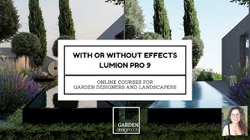 With or without effects inside Lumion PRO 9