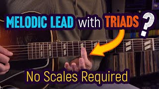 Learn an easy, melodic guitar lead using Triads (no scales used) - Easy lead guitar lesson - EP514