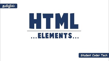 HTML Elements in Tamil | #02