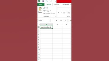 Generate Unicode Numbering with UNICHAR(ROW()+9311)