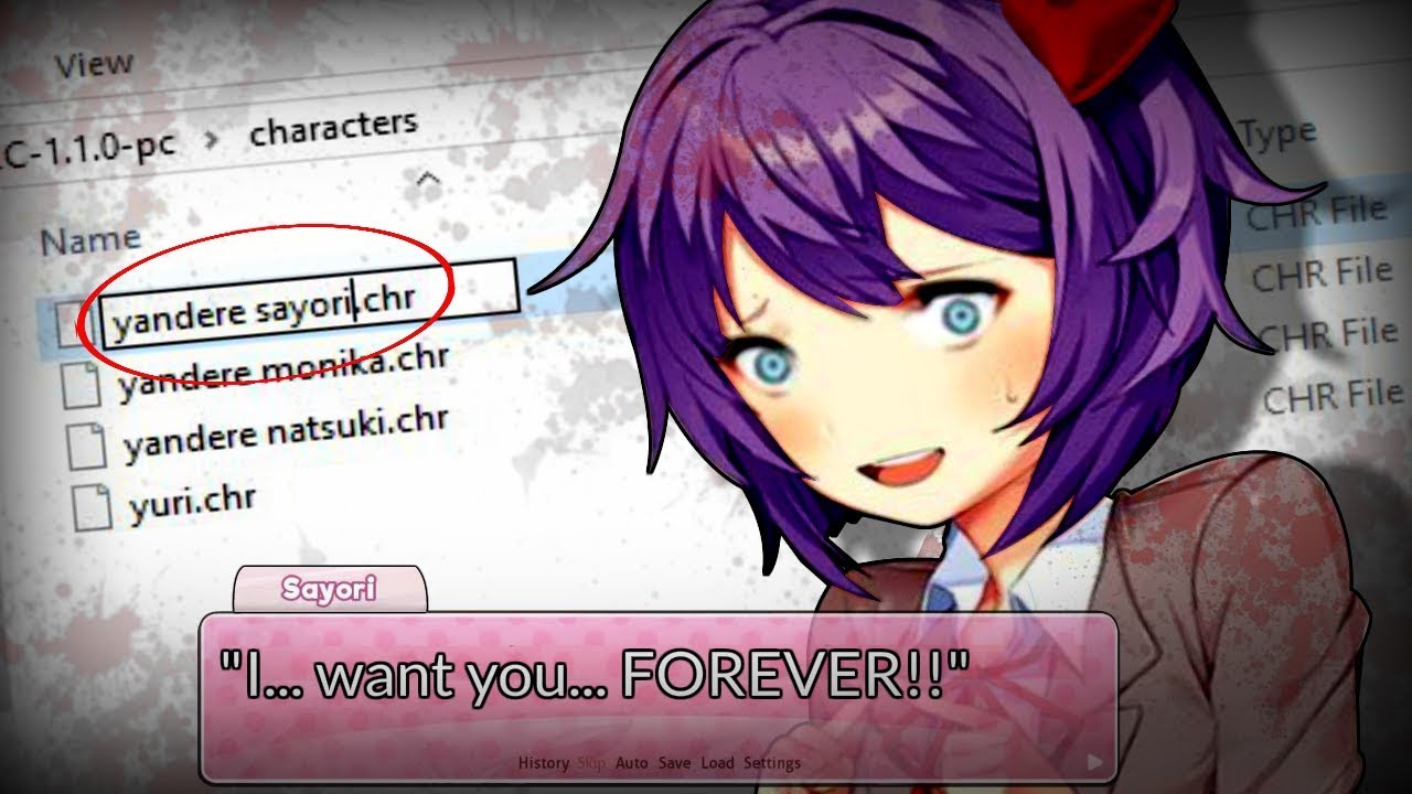 Changing The Files To Turn Them All Yandere Doki Doki Literature Club Doki Doki Yandere Club Youtube