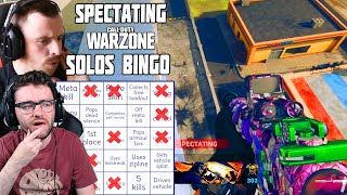 MAJOR CAMPER - Warzone Solos Spectating BINGO With Noodles 91