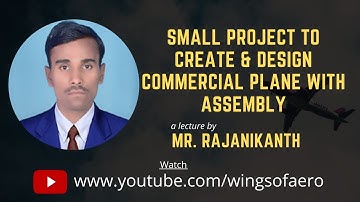 Small project to design commercial plane | Part 2 | NASA Open VSP | Part - 37| Mr. Rajanikanth