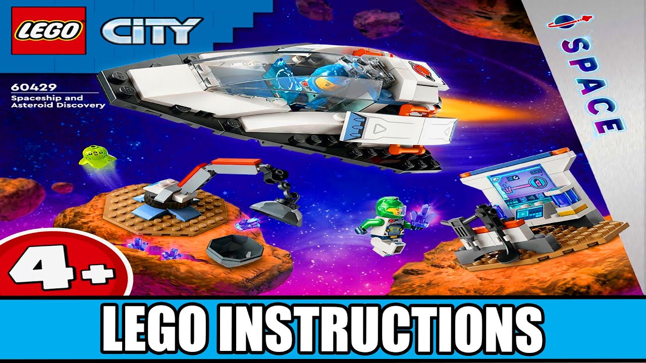 City - Spaceship and Asteroid Discovery LEGO instructions
