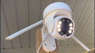 🔥REVIEW🔥 NETVUE Sentry 3 Security Camera  2.4G WiFi 360° View Pan Tilt  Camera, Floodlights 