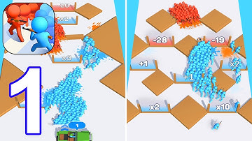 Army X - Count Master Battle - Gameplay Walkthrough Part 1 All Levels 1-12 (Android, iOS)