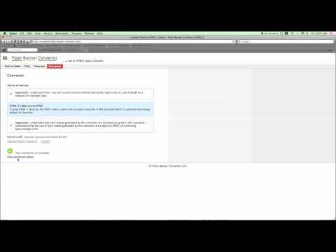 SWF to video - Free online converter.