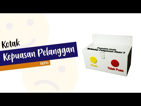 Kotak Kepuasan Pelanggan Akrilik KKP02 - Satisfaction Box