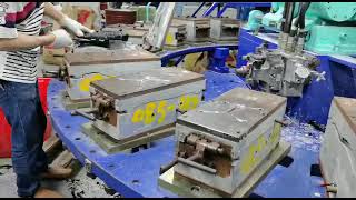 FULL AUTOMATIC ROTARY PVC AIR BLOWING INJECTION MOLDING MACHINE EK16-12P