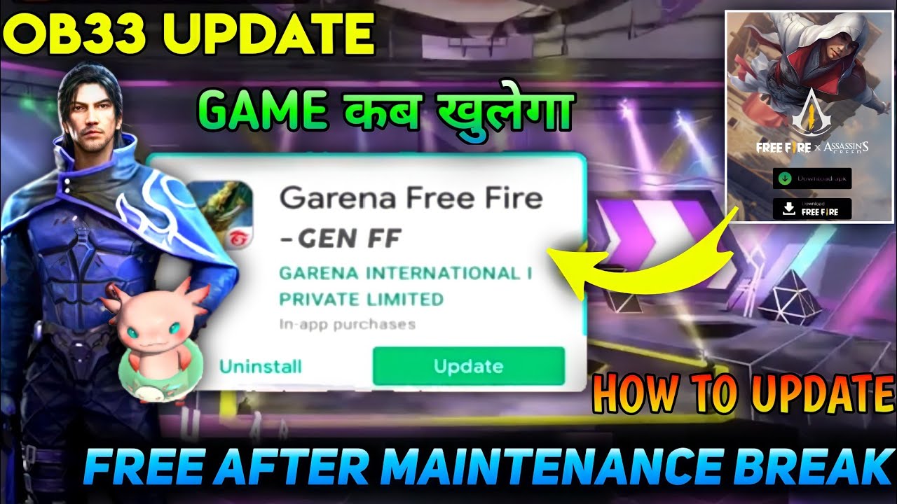 FREE FIRE 23 MARCH UPDATE | FREE FIRE UPDATE KESE KARE | OB33 UPDATE ...