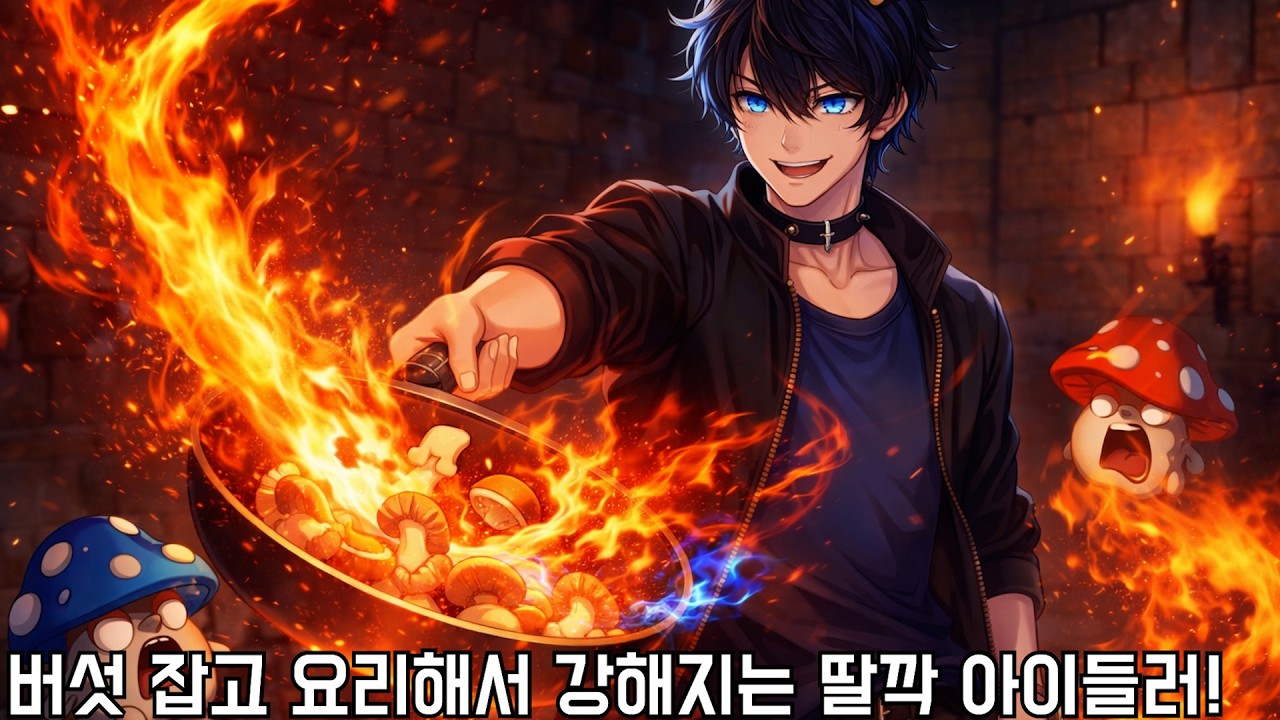 버섯 잡고 요리해서 강해지는 개꿀잼 딸깍 아이들러! (Chef Knight)